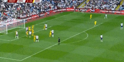 世预赛35场不败！英格兰2-0安道尔 4连胜0失球领跑 赖斯头槌建功